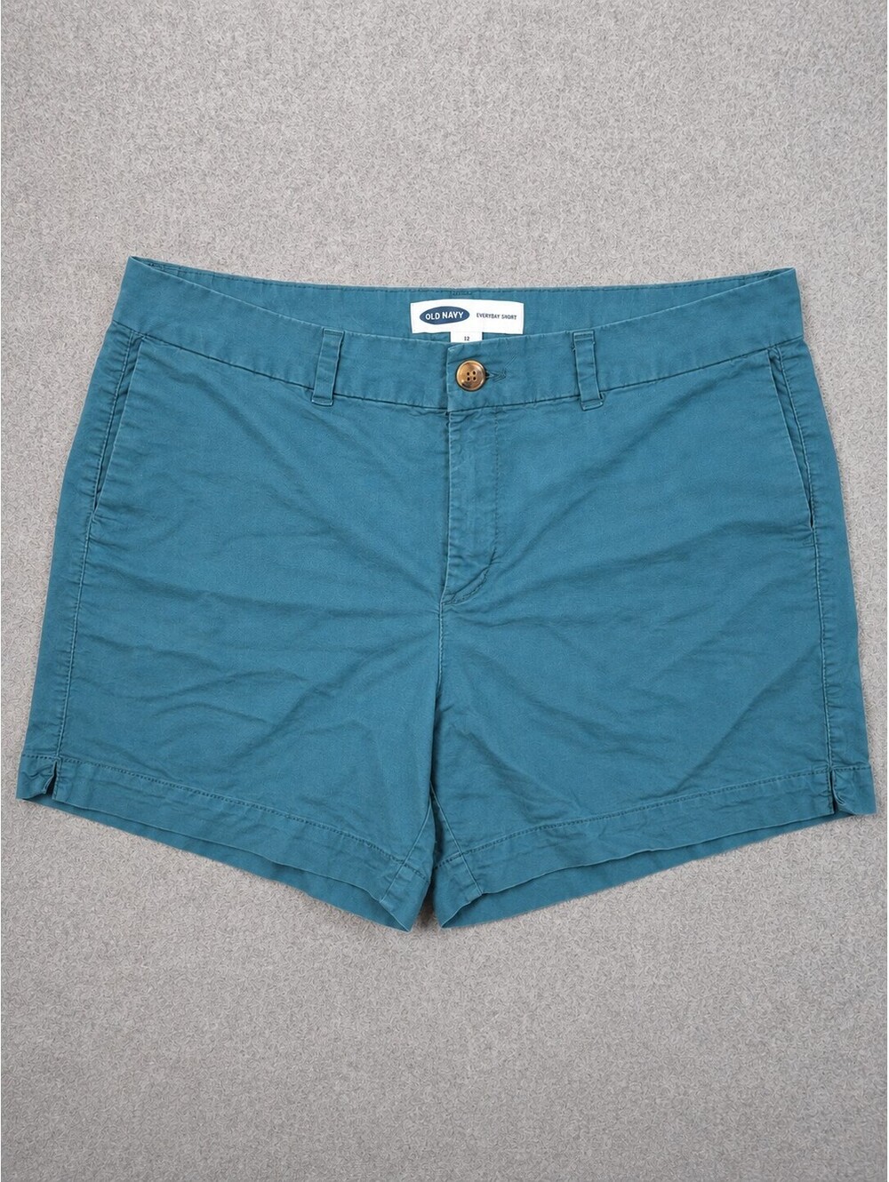 Old Navy Everyday Women’s Size 12 Teal Blue Chino Shorts